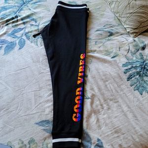 VS PINK Retro Good Vibes Campus Leggings NWT
